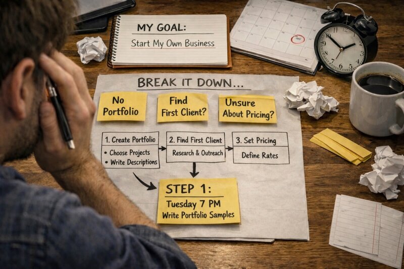 How to Break Down Any Goal Into Steps You'll Actually Follow